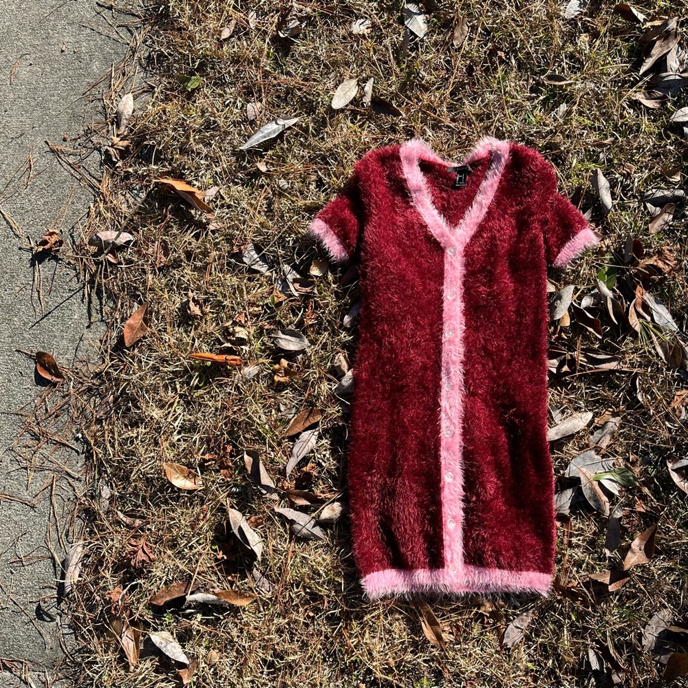F21 Fuzzy y2k Dress sz S